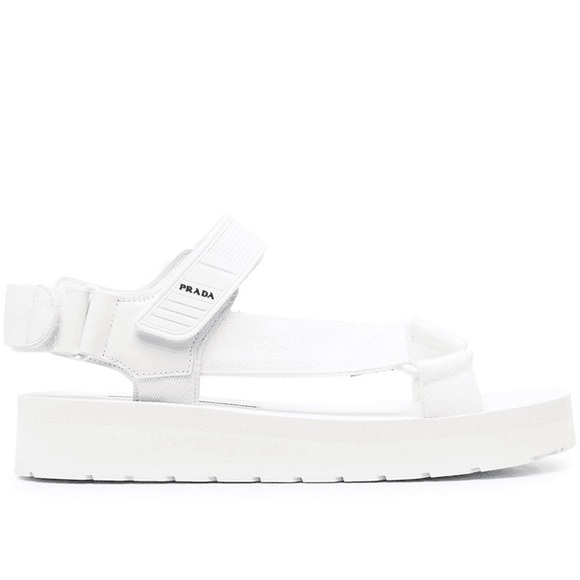 Prada White Nomad Logo Dad Sandals - Picture 2 of 8